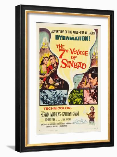 THE 7TH VOYAGE OF SINBAD (aka THE SEVENTH VOYAGE OF SINBAD)-null-Framed Premium Giclee Print