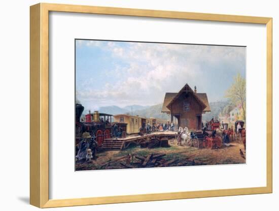 The 9:45 Accommodation, 1867-Edward Lamson Henry-Framed Giclee Print