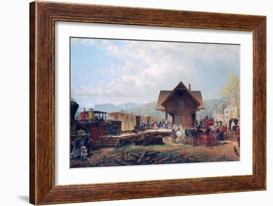 The 9:45 Accommodation, 1867-Edward Lamson Henry-Framed Giclee Print