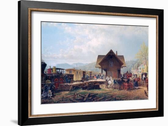 The 9:45 Accommodation, 1867-Edward Lamson Henry-Framed Giclee Print