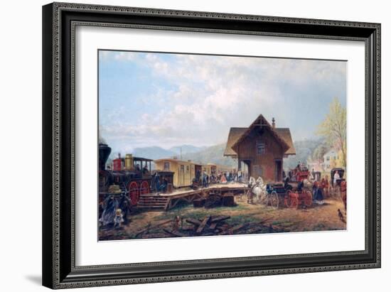 The 9:45 Accommodation, 1867-Edward Lamson Henry-Framed Giclee Print