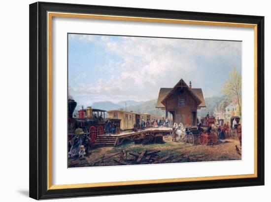 The 9:45 Accommodation, 1867-Edward Lamson Henry-Framed Giclee Print