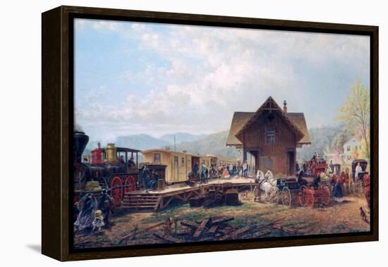 The 9:45 Accommodation, 1867-Edward Lamson Henry-Framed Premier Image Canvas