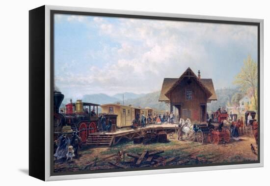 The 9:45 Accommodation, 1867-Edward Lamson Henry-Framed Premier Image Canvas