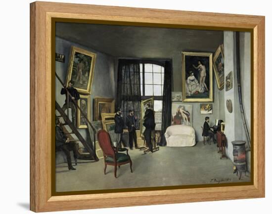 The, 9 Rue de la Condamine Artist's Studio-Frederic Bazille-Framed Premier Image Canvas