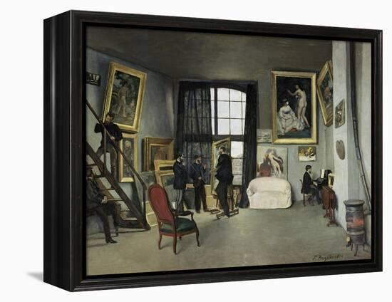 The, 9 Rue de la Condamine Artist's Studio-Frederic Bazille-Framed Premier Image Canvas