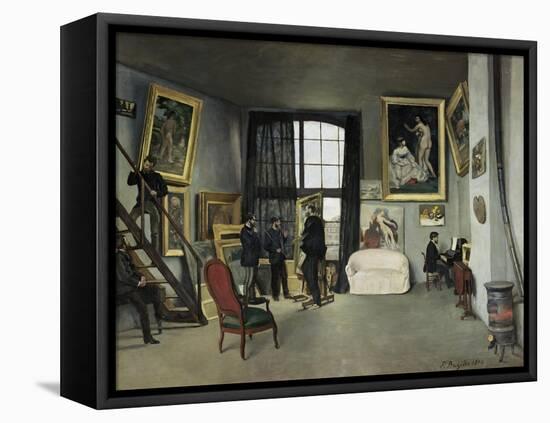 The, 9 Rue de la Condamine Artist's Studio-Frederic Bazille-Framed Premier Image Canvas