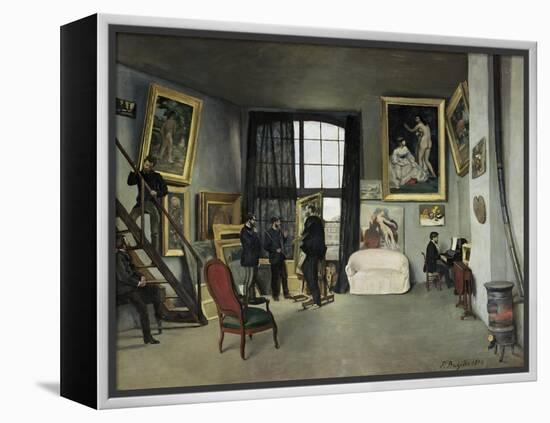 The, 9 Rue de la Condamine Artist's Studio-Frederic Bazille-Framed Premier Image Canvas