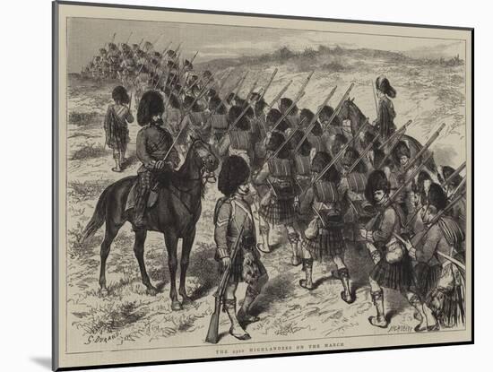The 93rd Highlanders on the March-Godefroy Durand-Mounted Giclee Print