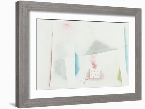 The Abandoned House; Brennendes Haus-Paul Klee-Framed Giclee Print