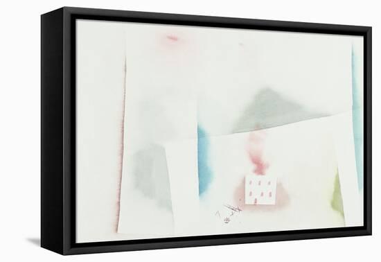 The Abandoned House; Brennendes Haus-Paul Klee-Framed Premier Image Canvas