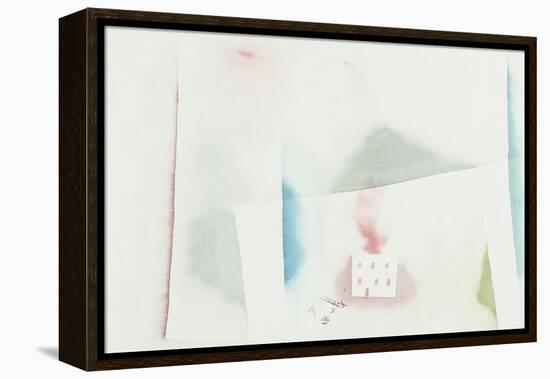 The Abandoned House; Brennendes Haus-Paul Klee-Framed Premier Image Canvas