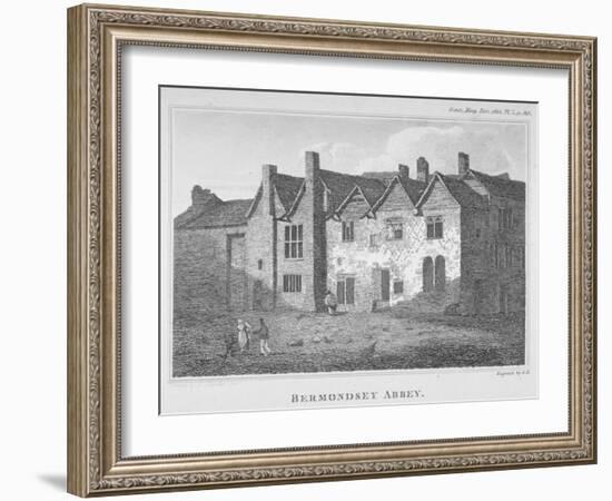 The Abbey of St Saviour, Bermondsey, Southwark, London, 1810-George Henry Andrews-Framed Giclee Print