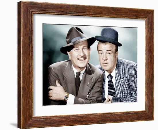 THE ABBOTT AND COSTELLO SHOW, from left: Bud Abbott, Lou Costello, 1952-53-null-Framed Photo