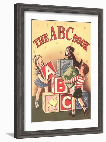 The ABC Cook Book, Children with Big Blocks-null-Framed Art Print