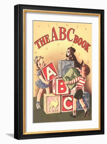 The ABC Cook Book, Children with Big Blocks-null-Framed Art Print