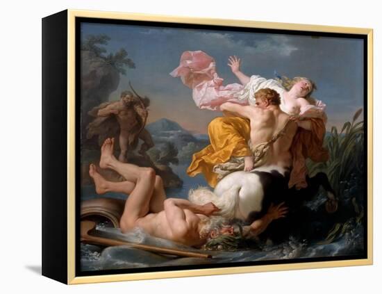 The Abduction of Deianeira by the Centaur Nessus-Louis-Jean-François Lagrenée-Framed Premier Image Canvas