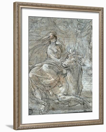 The Abduction of Europa-Prospero Fontana-Framed Giclee Print