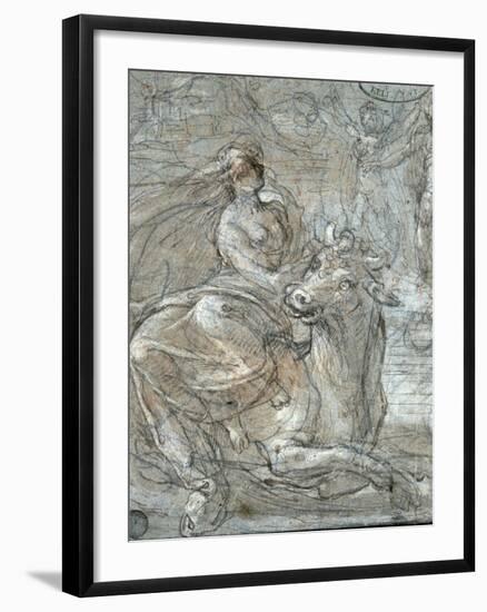 The Abduction of Europa-Prospero Fontana-Framed Giclee Print