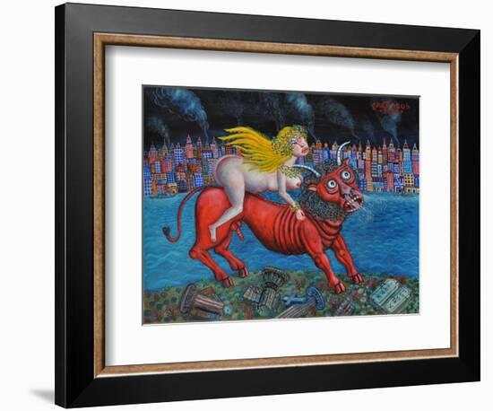 The Abduction of Europa-Tamas Galambos-Framed Giclee Print