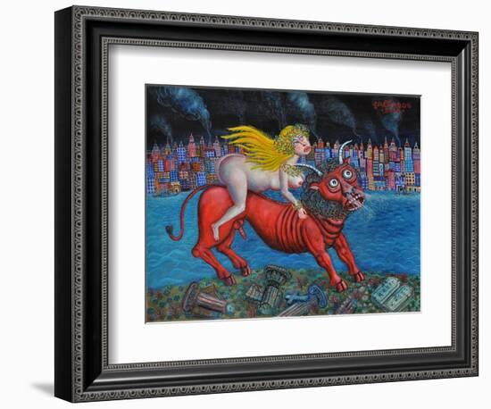 The Abduction of Europa-Tamas Galambos-Framed Giclee Print