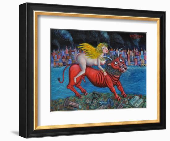 The Abduction of Europa-Tamas Galambos-Framed Giclee Print