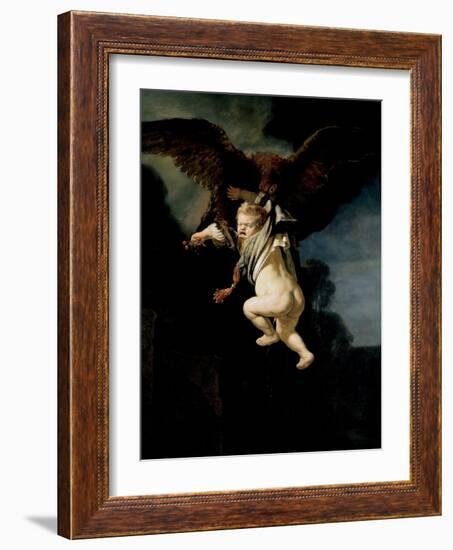 The Abduction of Ganymede, 1635-Rembrandt van Rijn-Framed Giclee Print