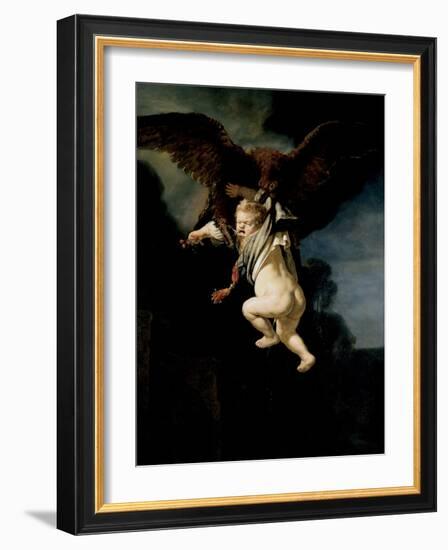 The Abduction of Ganymede, 1635-Rembrandt van Rijn-Framed Giclee Print