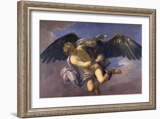The Abduction of Ganymede by Jupiter Disguised as an Eagle-Antonio Domenico Gabbiani-Framed Giclee Print