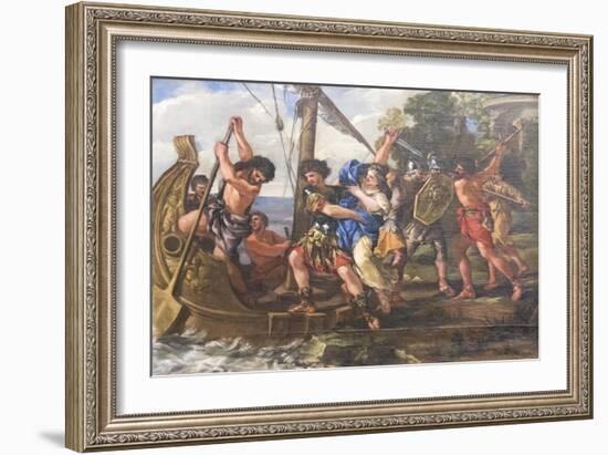 The Abduction of Helen, 1631-43-Giovanni Francesco Romanelli-Framed Giclee Print