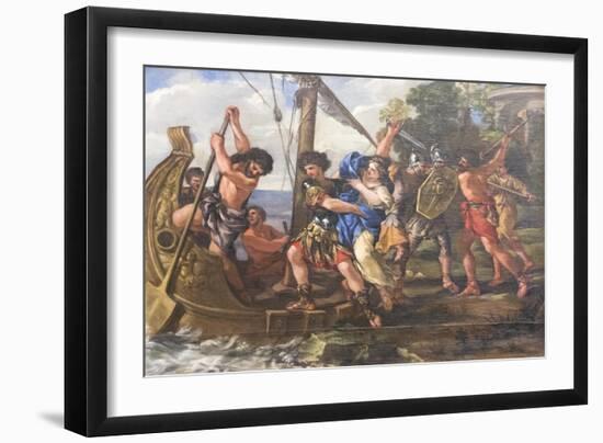 The Abduction of Helen, 1631-43-Giovanni Francesco Romanelli-Framed Giclee Print