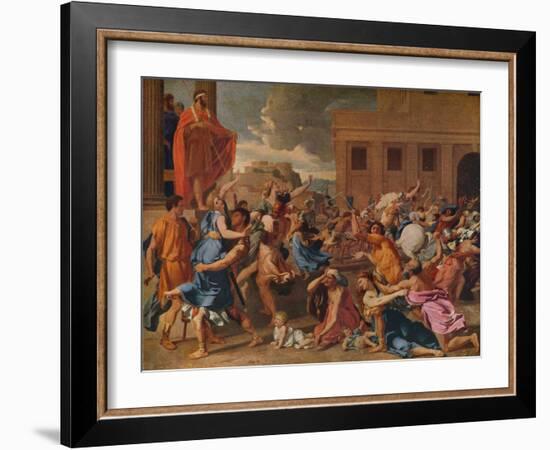 'The Abduction of the Sabine Women', c1633-Nicolas Poussin-Framed Giclee Print