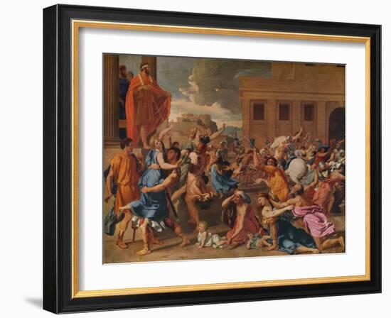 'The Abduction of the Sabine Women', c1633-Nicolas Poussin-Framed Giclee Print