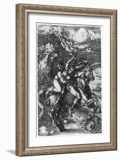 The Abduction on the Unicorn, 1516-Albrecht Durer-Framed Giclee Print