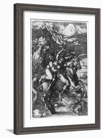 The Abduction on the Unicorn, 1516-Albrecht Durer-Framed Giclee Print