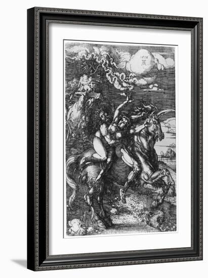 The Abduction on the Unicorn, 1516-Albrecht Durer-Framed Giclee Print