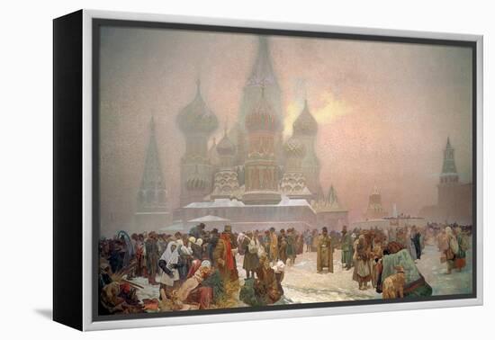 The Abolition of Serfdom, from the 'Slav Epic', 1914-Alphonse Mucha-Framed Premier Image Canvas