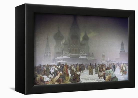 The Abolition of Serfdom in 1861, from the 'slav Epic', 1914-Alphonse Mucha-Framed Giclee Print