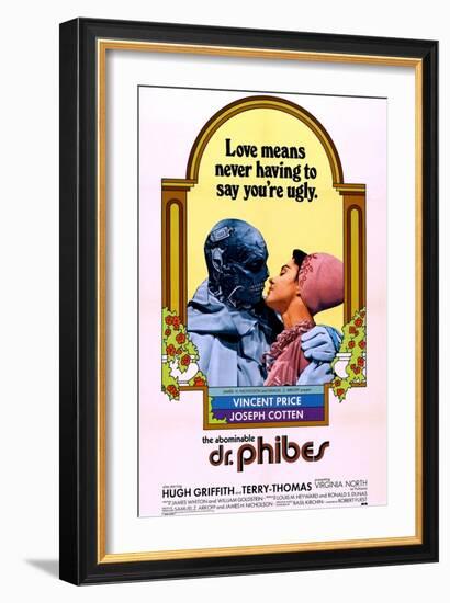 The Abominable Dr. Phibes, Vincent Price, Virginia North, 1971-null-Framed Premium Giclee Print