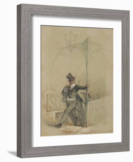 The Absent-Minded Reveller-Mihaly von Zichy-Framed Giclee Print