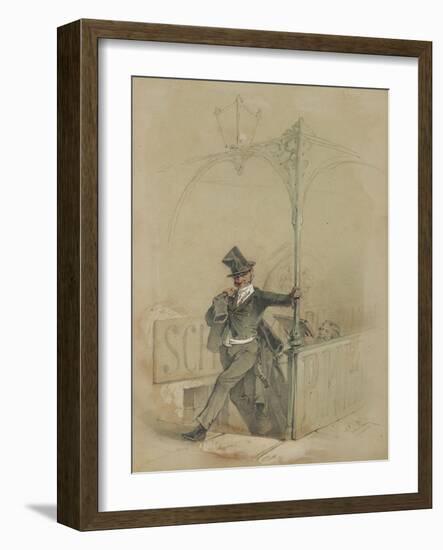 The Absent-Minded Reveller-Mihaly von Zichy-Framed Giclee Print