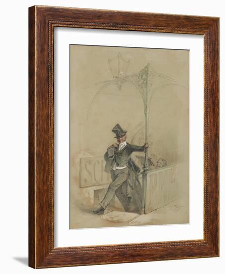 The Absent-Minded Reveller-Mihaly von Zichy-Framed Giclee Print