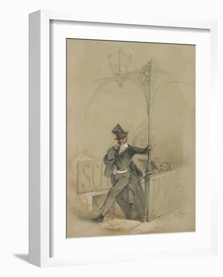 The Absent-Minded Reveller-Mihaly von Zichy-Framed Giclee Print