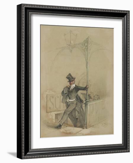The Absent-Minded Reveller-Mihaly von Zichy-Framed Giclee Print