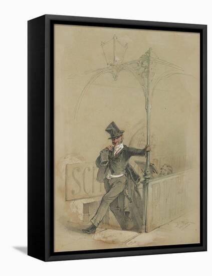 The Absent-Minded Reveller-Mihaly von Zichy-Framed Premier Image Canvas