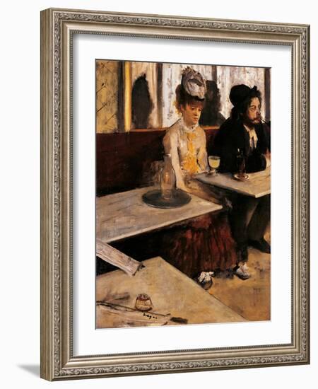 The Absinthe Absinthe Drinker-Edgar Degas-Framed Giclee Print