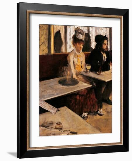 The Absinthe Absinthe Drinker-Edgar Degas-Framed Giclee Print