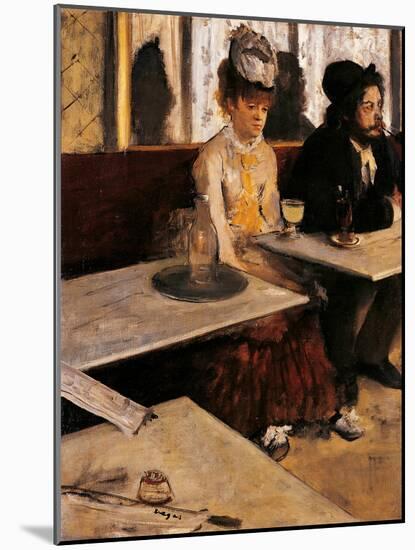 The Absinthe Absinthe Drinker-Edgar Degas-Mounted Giclee Print