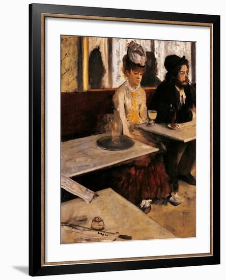 The Absinthe Absinthe Drinker-Edgar Degas-Framed Giclee Print