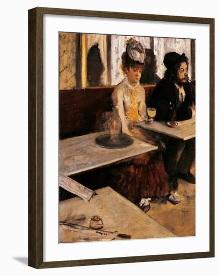The Absinthe Absinthe Drinker-Edgar Degas-Framed Giclee Print